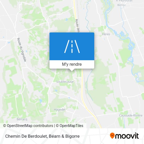 Chemin De Berdoulet plan