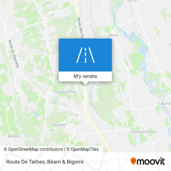 Route De Tarbes plan