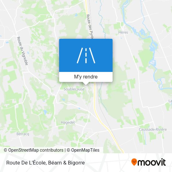 Route De L'École plan