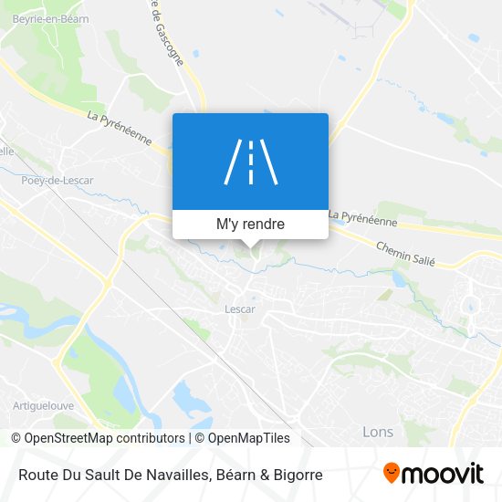 Route Du Sault De Navailles plan