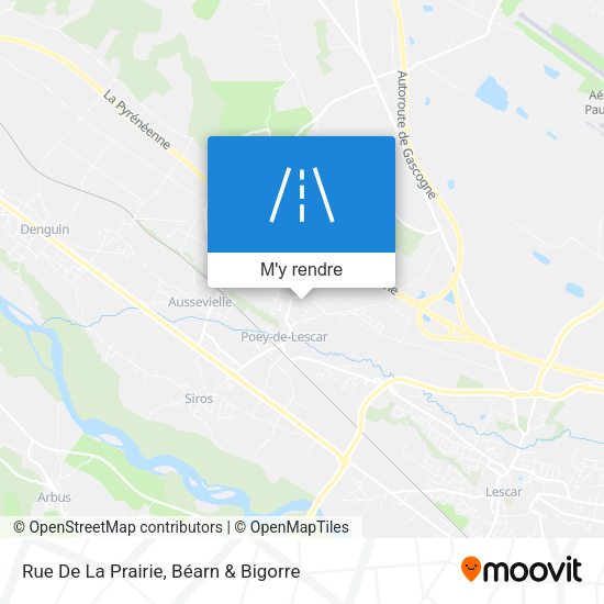 Rue De La Prairie plan