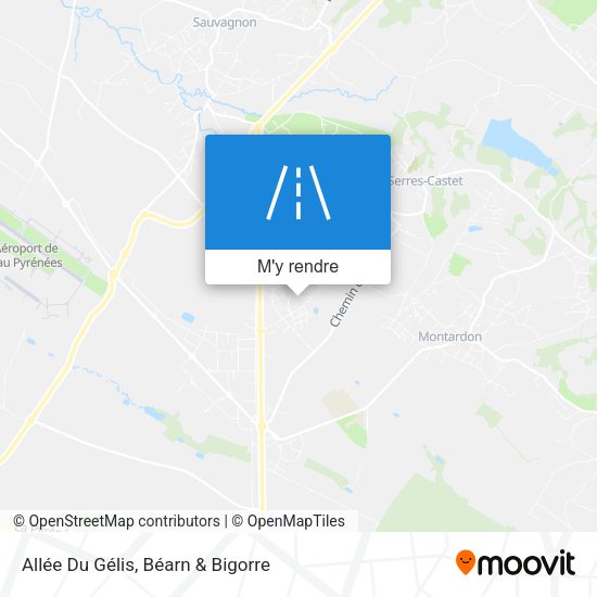 Allée Du Gélis plan