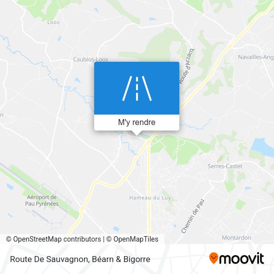 Route De Sauvagnon plan