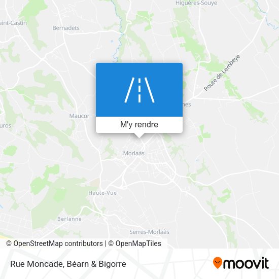 Rue Moncade plan