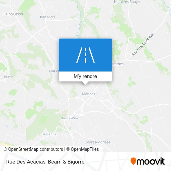 Rue Des Acacias plan