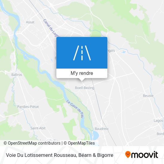 Voie Du Lotissement Rousseau plan
