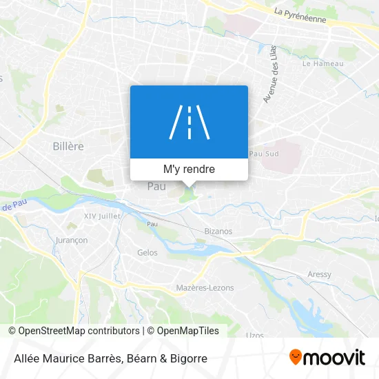 Allée Maurice Barrès plan