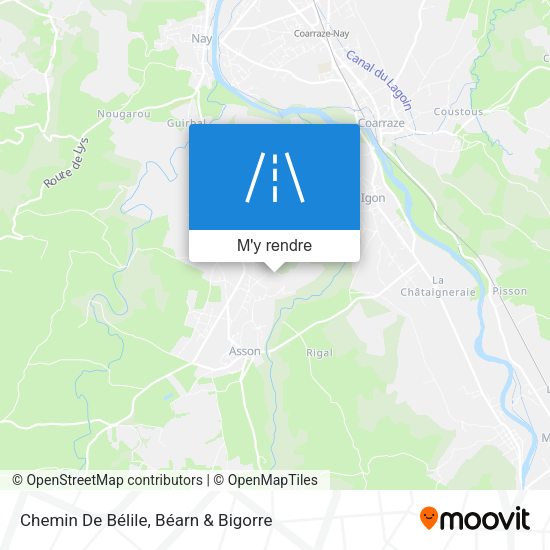 Chemin De Bélile plan