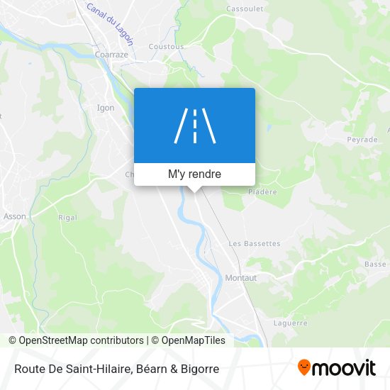 Route De Saint-Hilaire plan