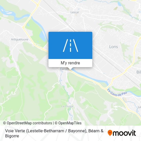 Voie Verte (Lestelle-Betharram / Bayonne) plan