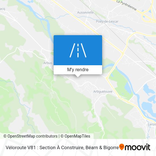 Véloroute V81 : Section À Construire plan