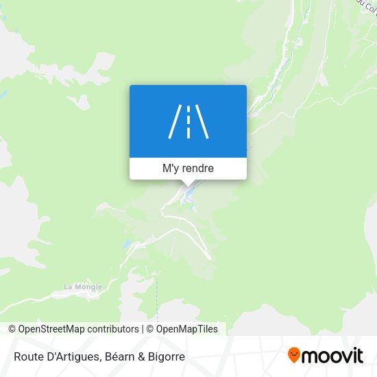 Route D'Artigues plan