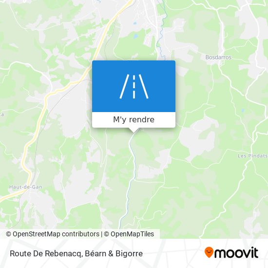 Route De Rebenacq plan