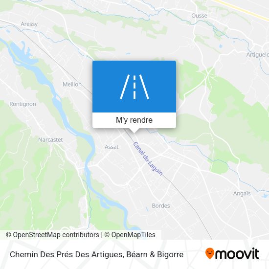 Chemin Des Prés Des Artigues plan