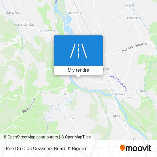 Rue Du Clos Cézanne plan