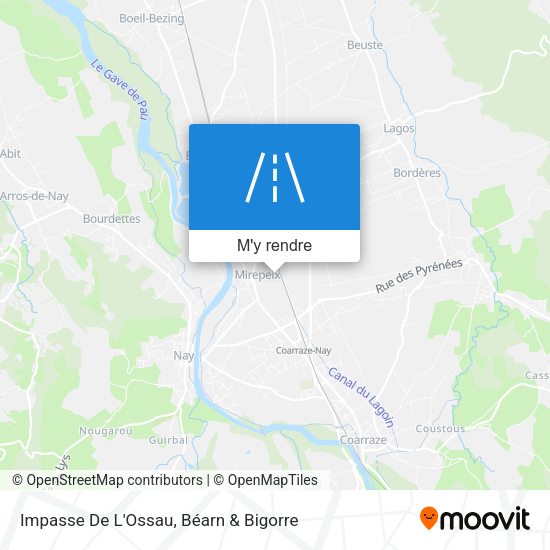Impasse De L'Ossau plan