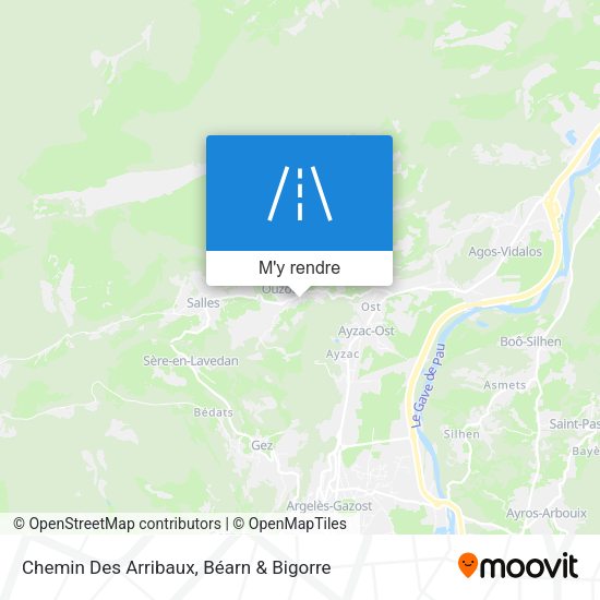 Chemin Des Arribaux plan