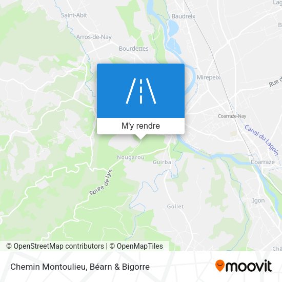 Chemin Montoulieu plan