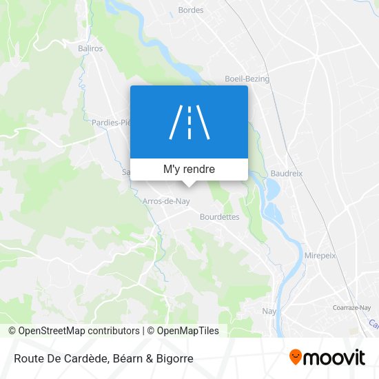 Route De Cardède plan