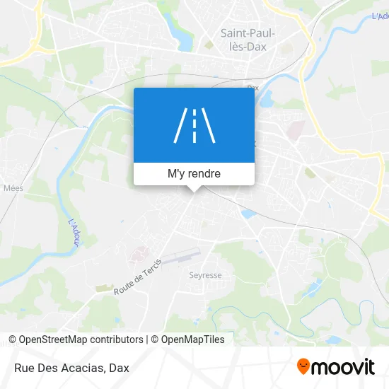 Rue Des Acacias plan
