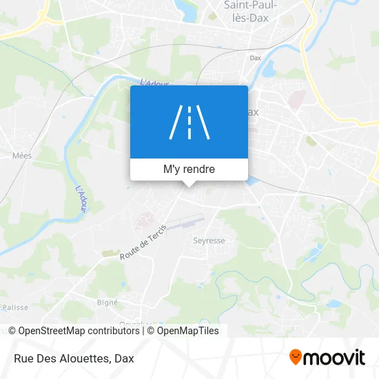 Rue Des Alouettes plan