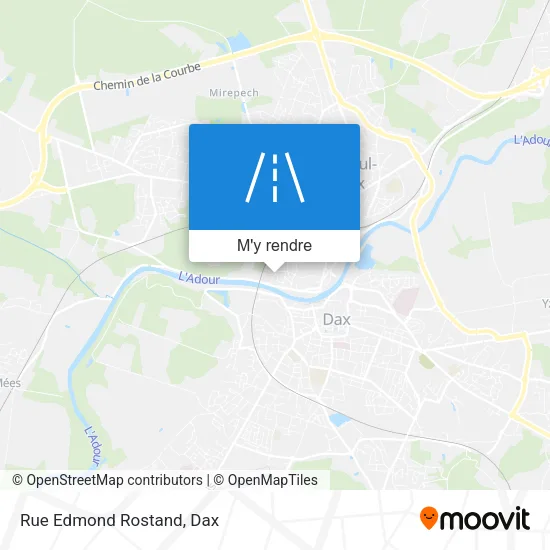 Rue Edmond Rostand plan