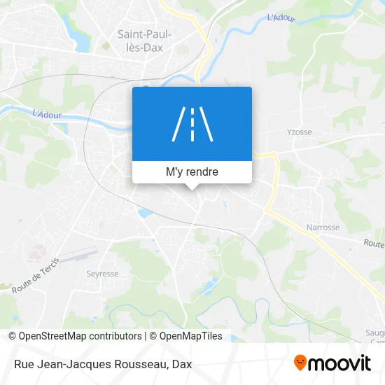 Rue Jean-Jacques Rousseau plan