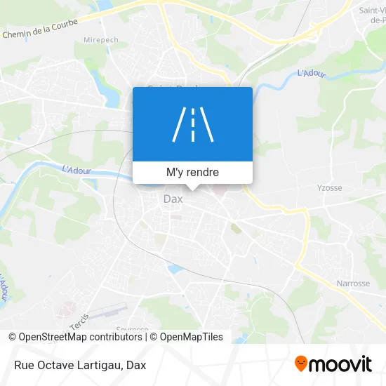 Rue Octave Lartigau plan