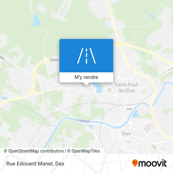 Rue Edouard Manet plan