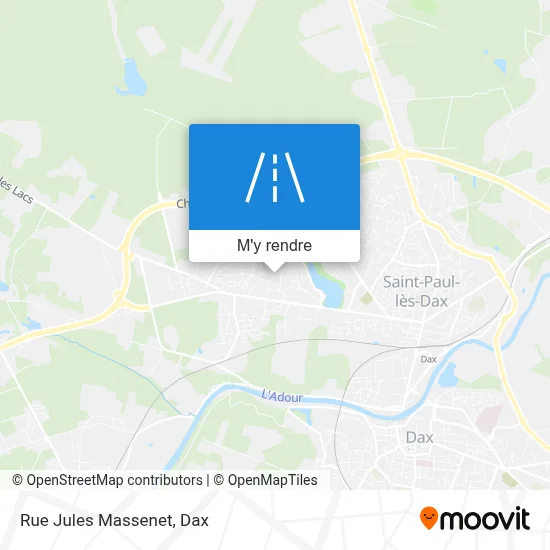 Rue Jules Massenet plan