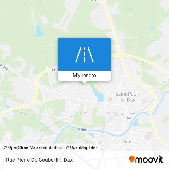 Rue Pierre De Coubertin plan