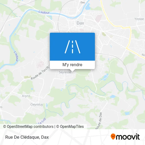 Rue De Clédaque plan