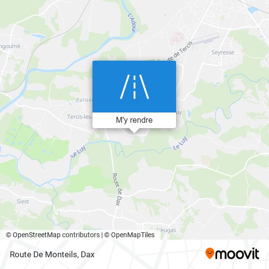 Route De Monteils plan