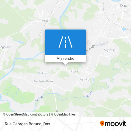 Rue Georges Barucq plan