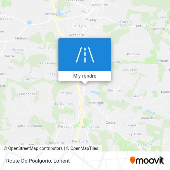 Route De Poulgorio plan