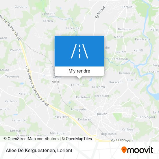 Allée De Kerguestenen plan