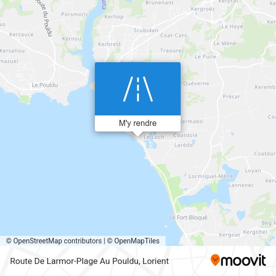 Route De Larmor-Plage Au Pouldu plan