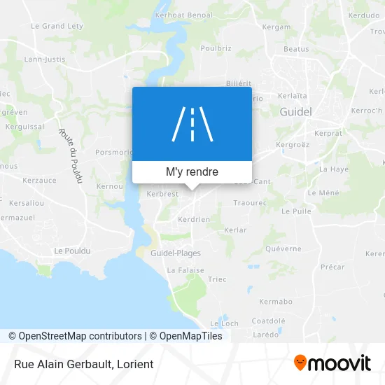 Rue Alain Gerbault plan