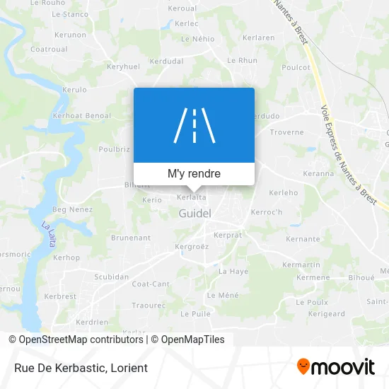 Rue De Kerbastic plan