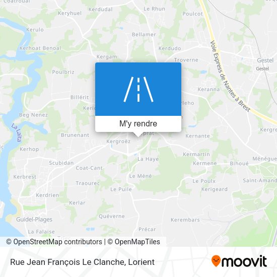 Rue Jean François Le Clanche plan