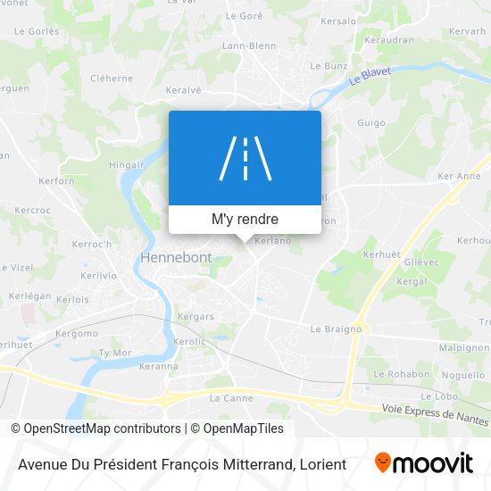 Avenue Du Président François Mitterrand plan
