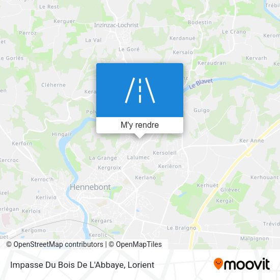 Impasse Du Bois De L'Abbaye plan