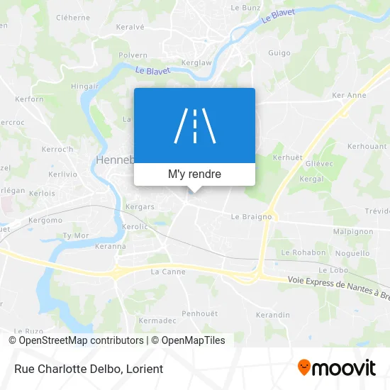 Rue Charlotte Delbo plan