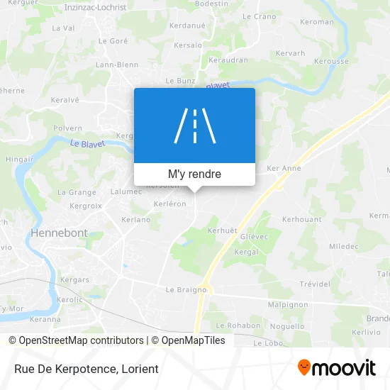 Rue De Kerpotence plan