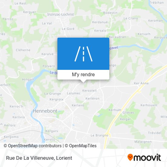 Rue De La Villeneuve plan