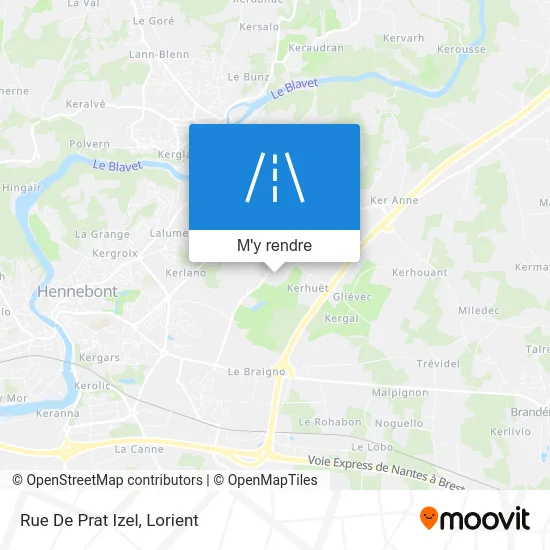 Rue De Prat Izel plan