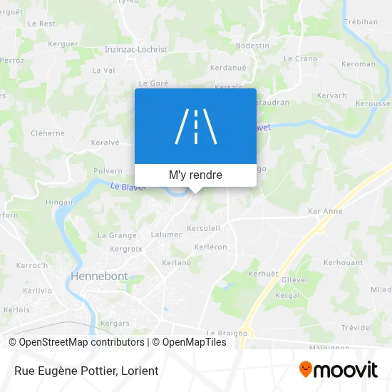 Rue Eugène Pottier plan