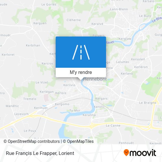 Rue Françis Le Frapper plan