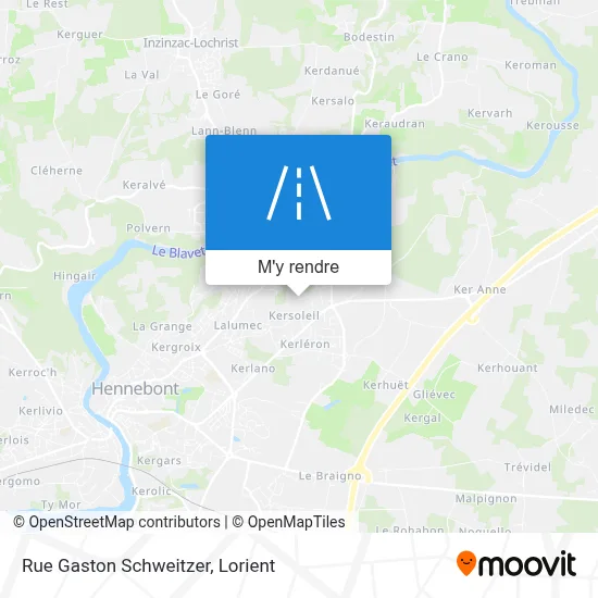 Rue Gaston Schweitzer plan