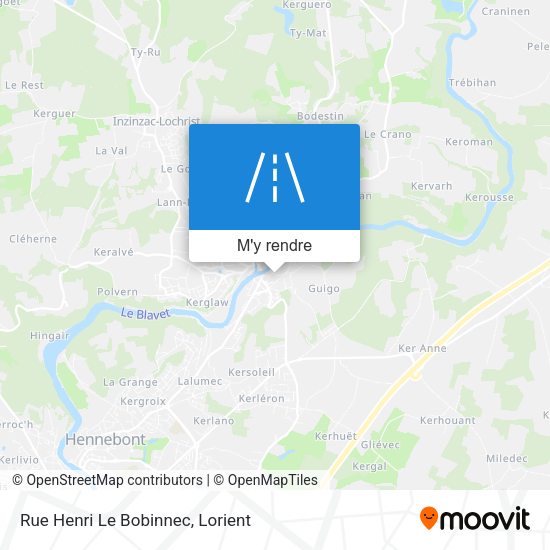 Rue Henri Le Bobinnec plan